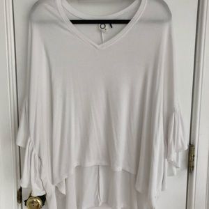 Flowy white top from Anthropologie